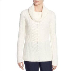 T Tahari Ivory Cowl Neck Sweater size xs